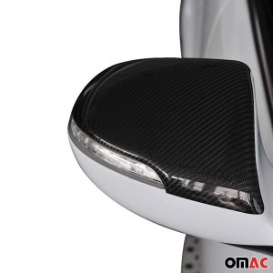Kia Sportage Mirror Cover - Omac - Carbon Fiber - Gloss Black - 2011-2014